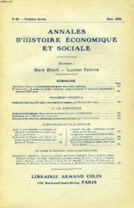Uma edição da revista Annales de 1936
